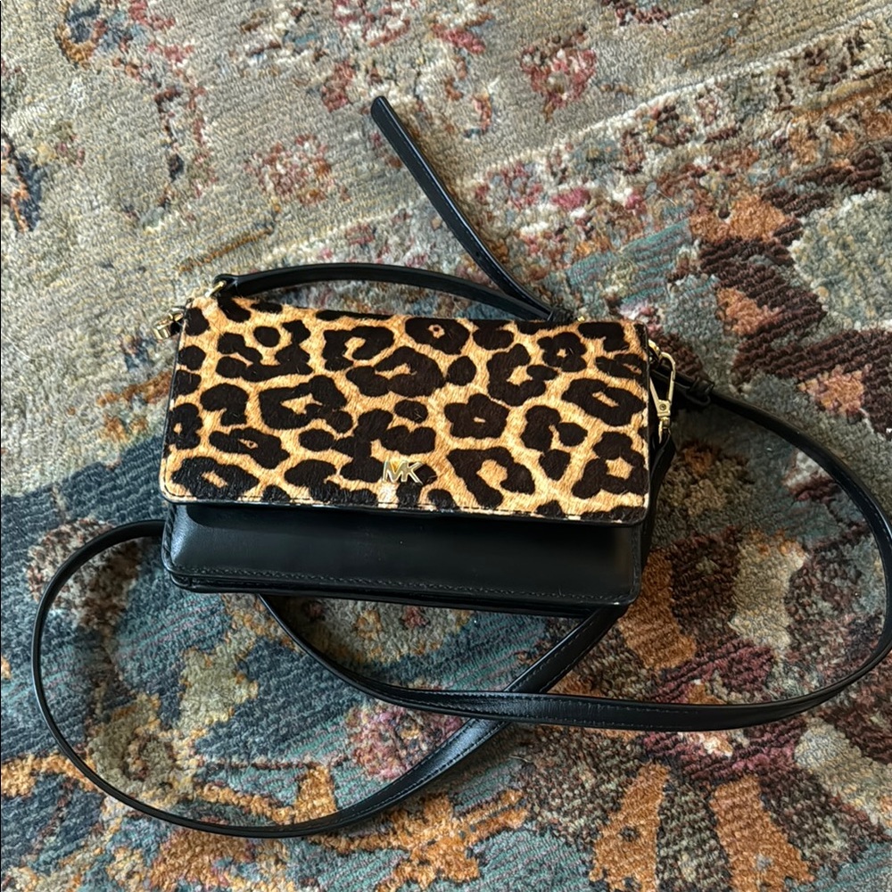 Leopard Print Crossbody Bag